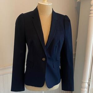 J. Crew Navy Single-Button Tailored Blazer
